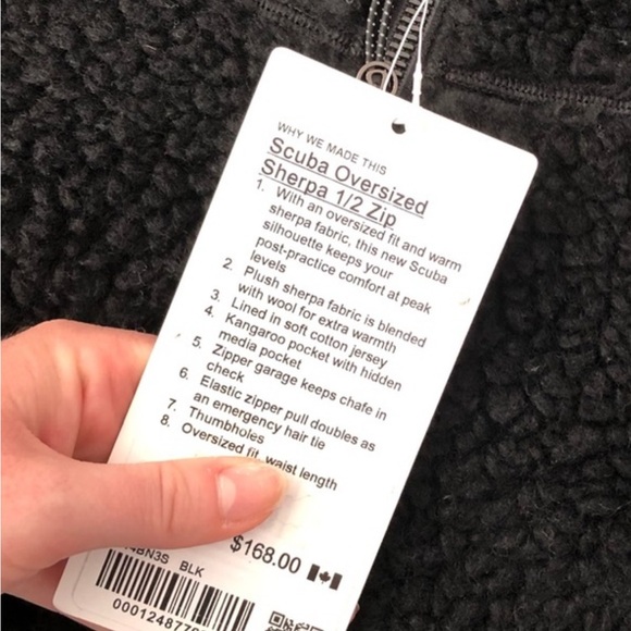 LULULEMON - Scuba Oversized 1/2 zip Hoodie SHERPA - Picture 4 of 4